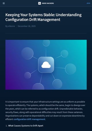 Keeping Your Systems Stable Understanding Configuration Drift ...