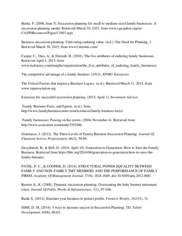 Family research paper