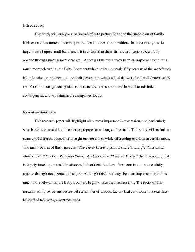 family research paper