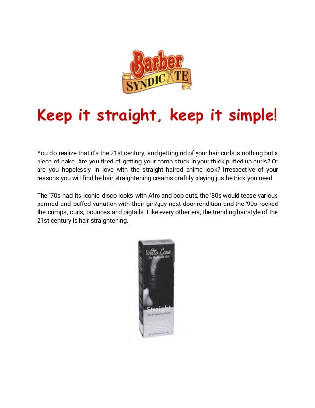 Keep It Straight Keep It Simple