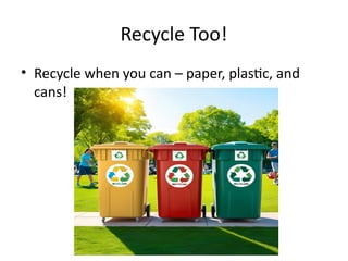 Keep Our World Clean: Teaching Kids to Dispose Trash and Recycle | PPTX