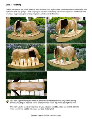 Instructables Rocking Elephant Keepsake plywood-rocking-elephant | PDF