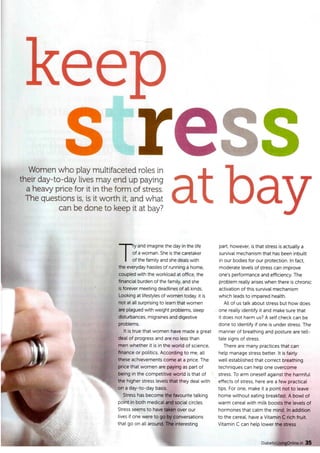 Keep Stress at Bay