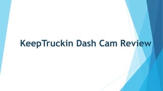 KeepTruckin Dash Cam Review
 