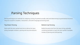 Constructing LALR parsing tables and syntax directed translation ...