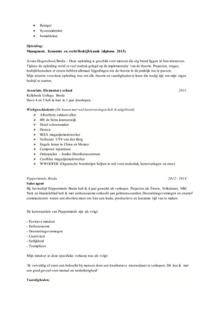 Kees Berg Nederlands En Engels Cv