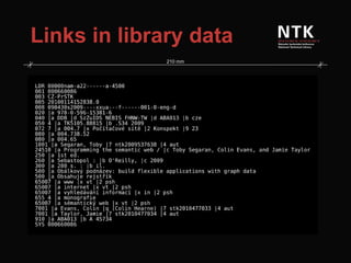 Links in library data 