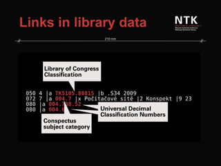 Links in library data 