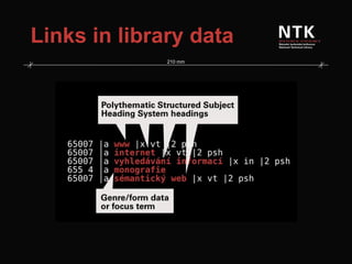 Links in library data 