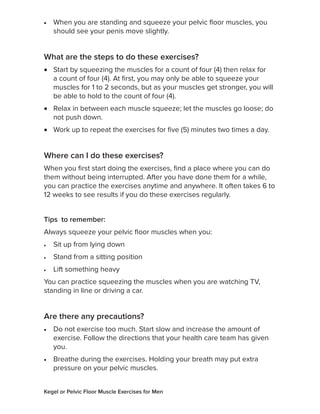 Remembered Position Exercise .pdf Kegel for-men | PDF