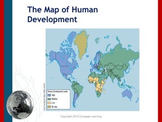 Copyright 2010 Cengage LearningThe Map of Human Development