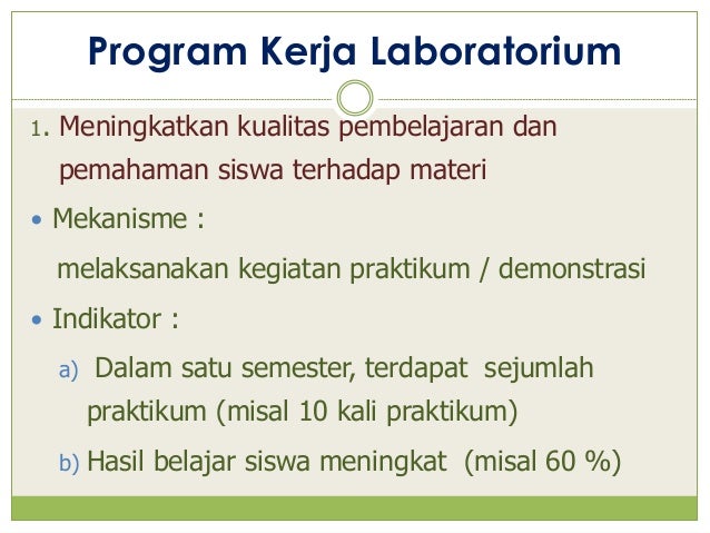 Program Laboratorium Biologi