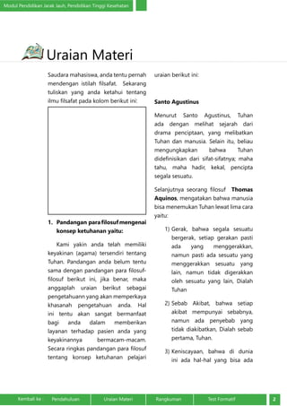 Pandangan Para Filosuf Mengenai Konsep Ketuhanan dan Perbedaan Antarau2026