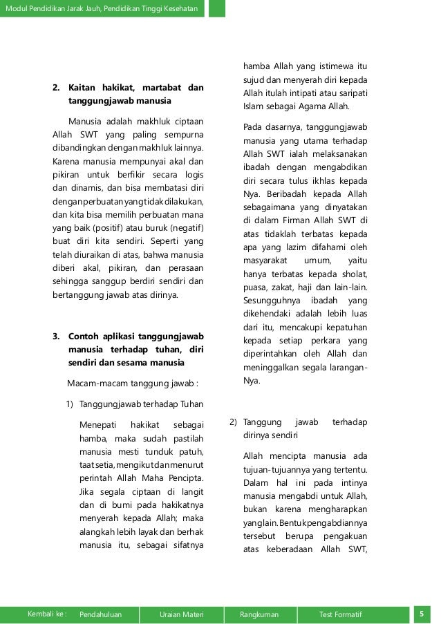 Hakikat Martabat Dan Tanggung Jawab Manusia