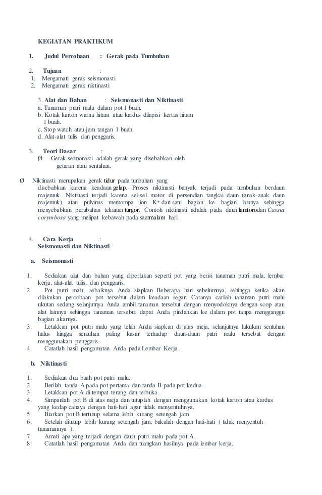 Kegiatan Praktikum Ipa