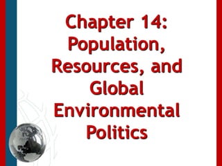Chapter 14: Population, Resources, and Global Environmental Politics 