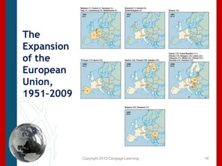 Copyright 2010 Cengage Learning.The Expansion of the European Union, 1951–200918
