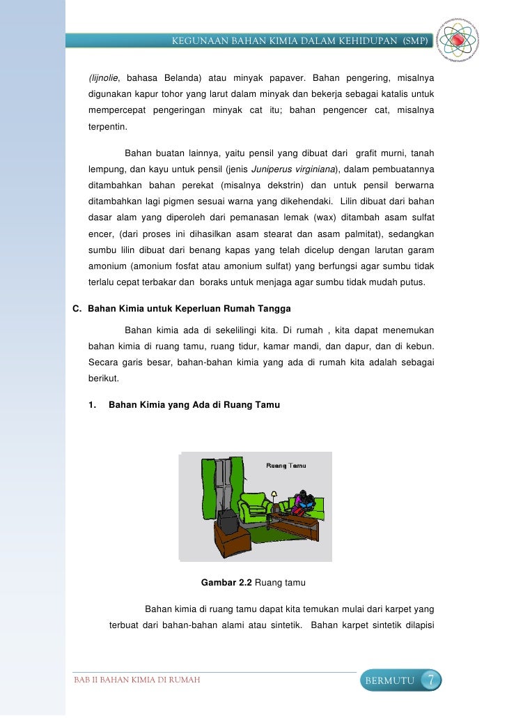 Kegunaan Bahan Kimia Smp