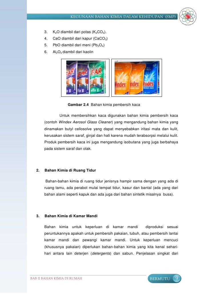 Kegunaan Bahan Kimia Smp