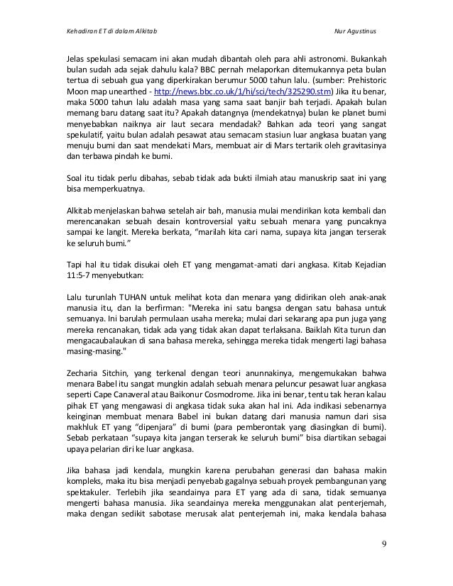 Kehadiran Et Di Dalam Alkitab Kehadiran Et Di Dalam Alkitab