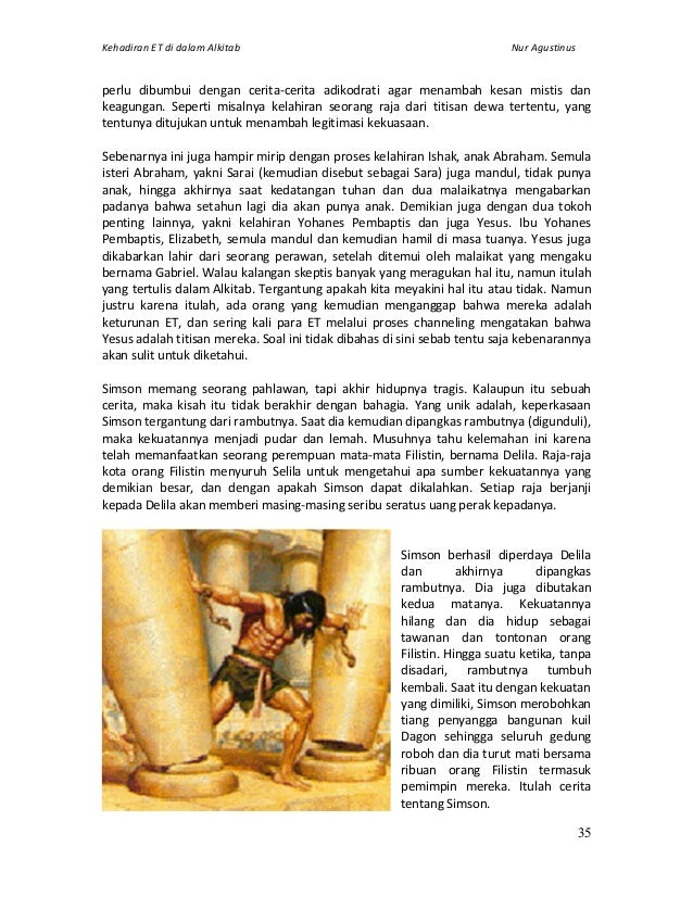 Kehadiran ET di dalam Alkitab Kehadiran ET di dalam Alkitab
