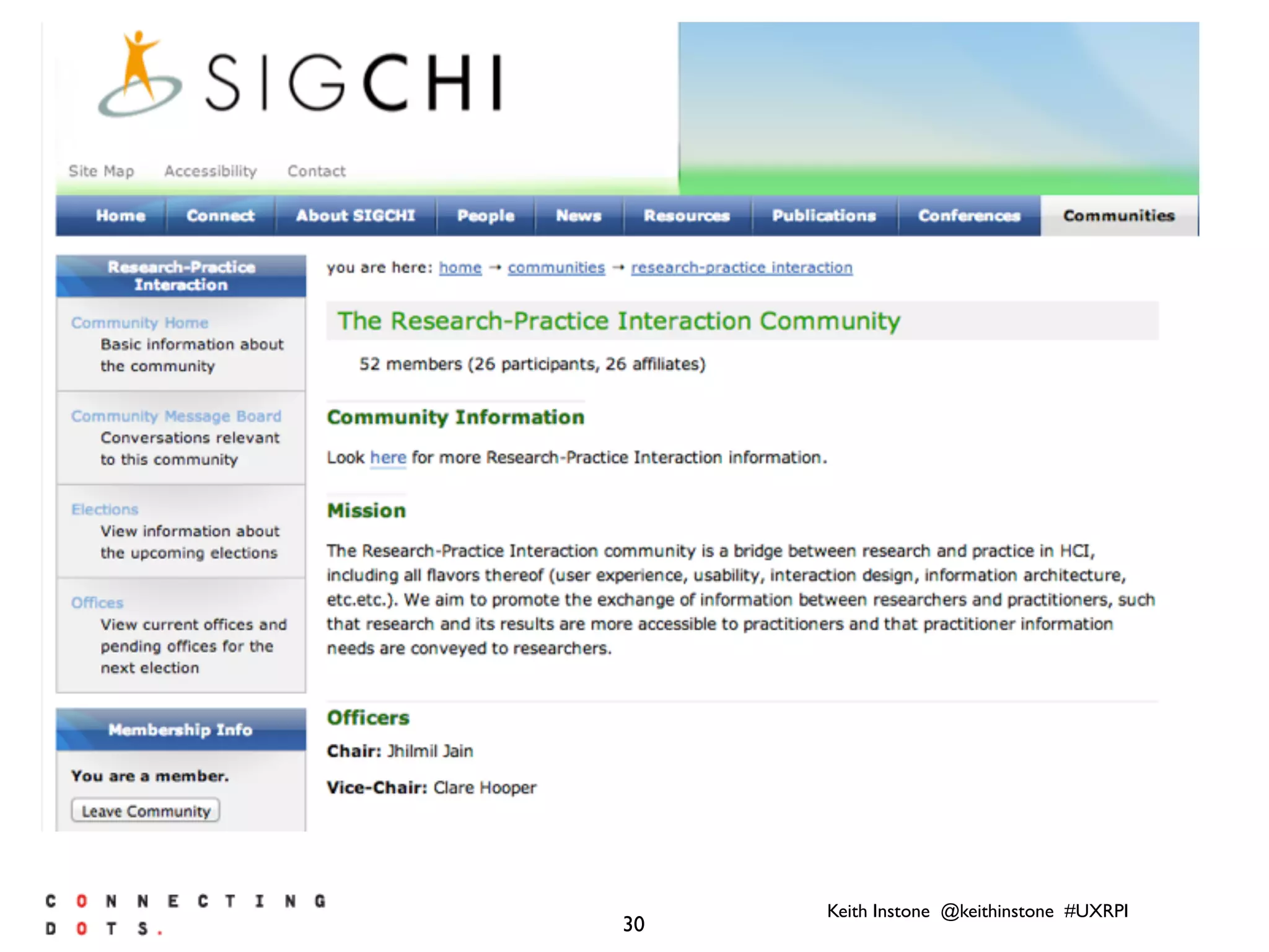 Keith Instone @keithinstone #UXRPI
30
 