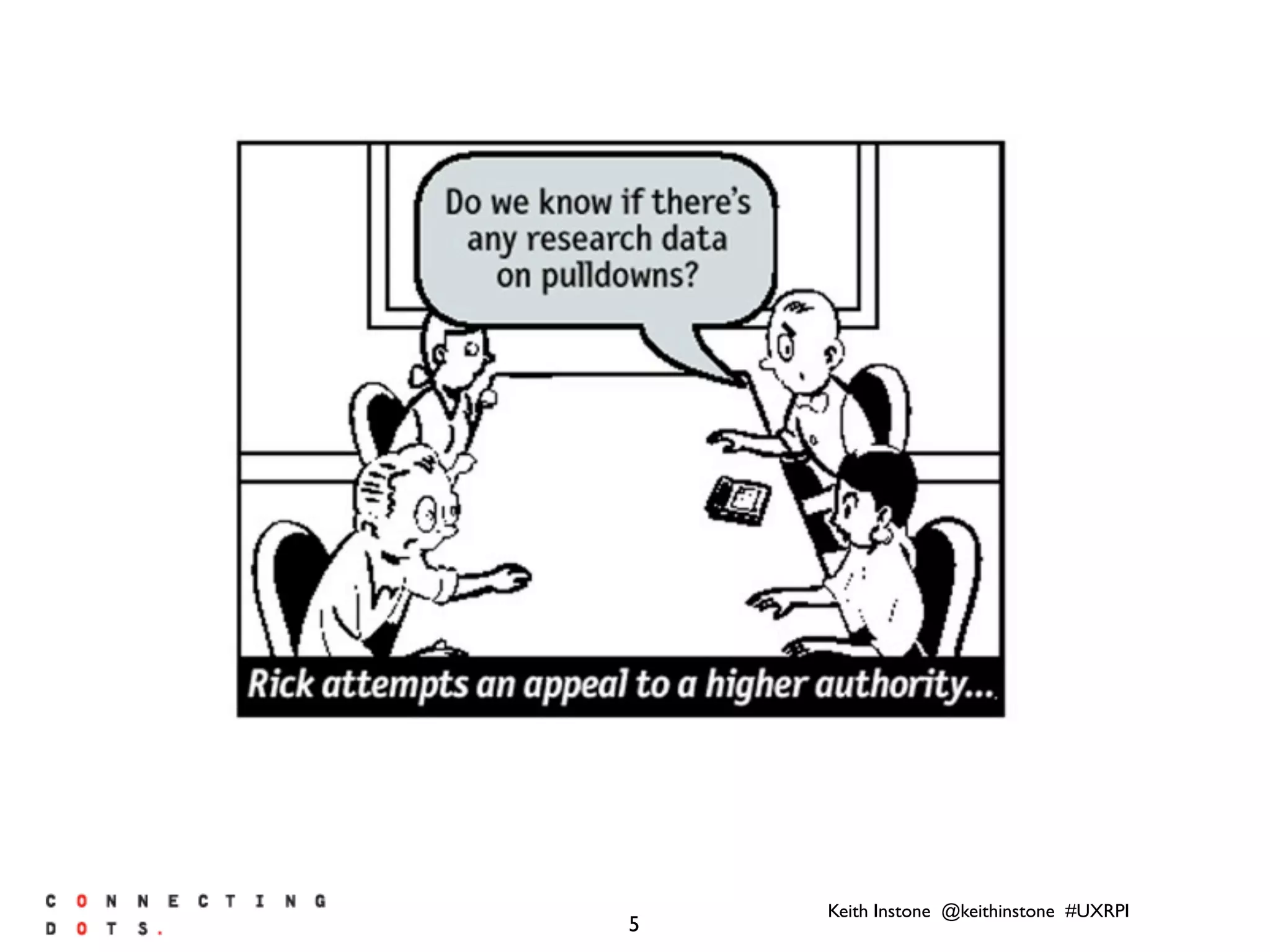 Keith Instone @keithinstone #UXRPI
5
 