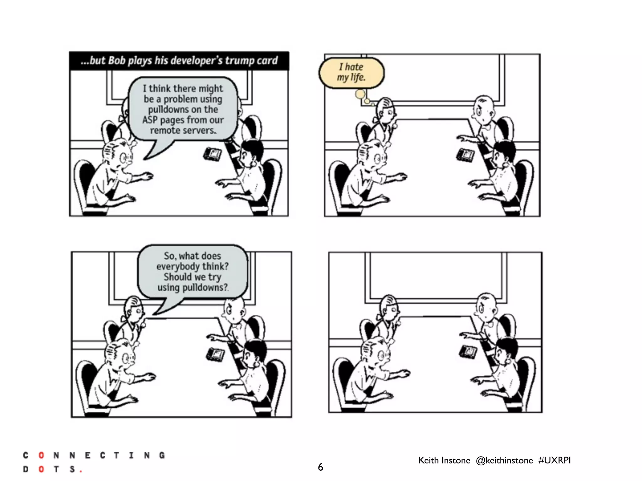 Keith Instone @keithinstone #UXRPI
6
 