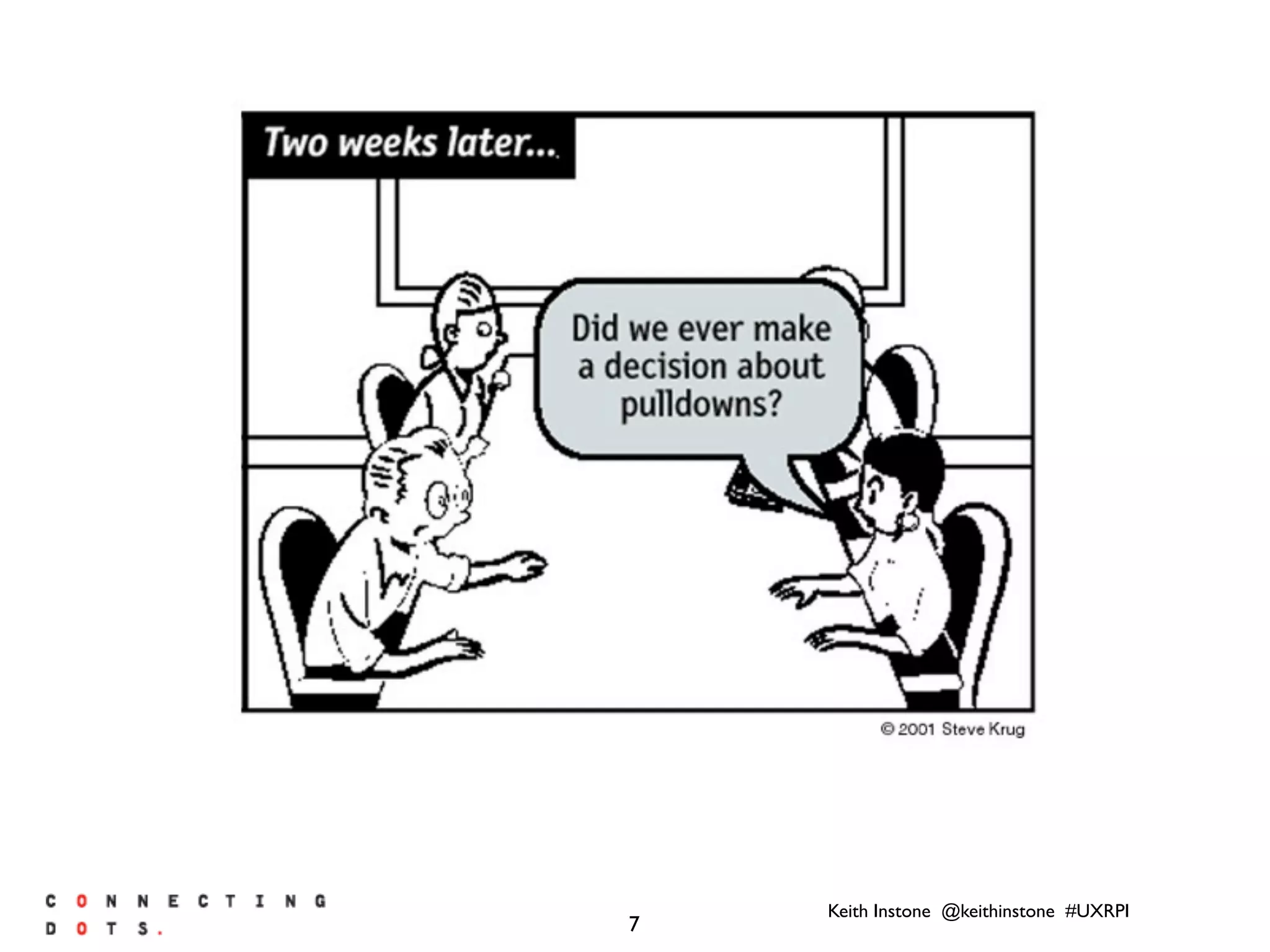 Keith Instone @keithinstone #UXRPI
7
 