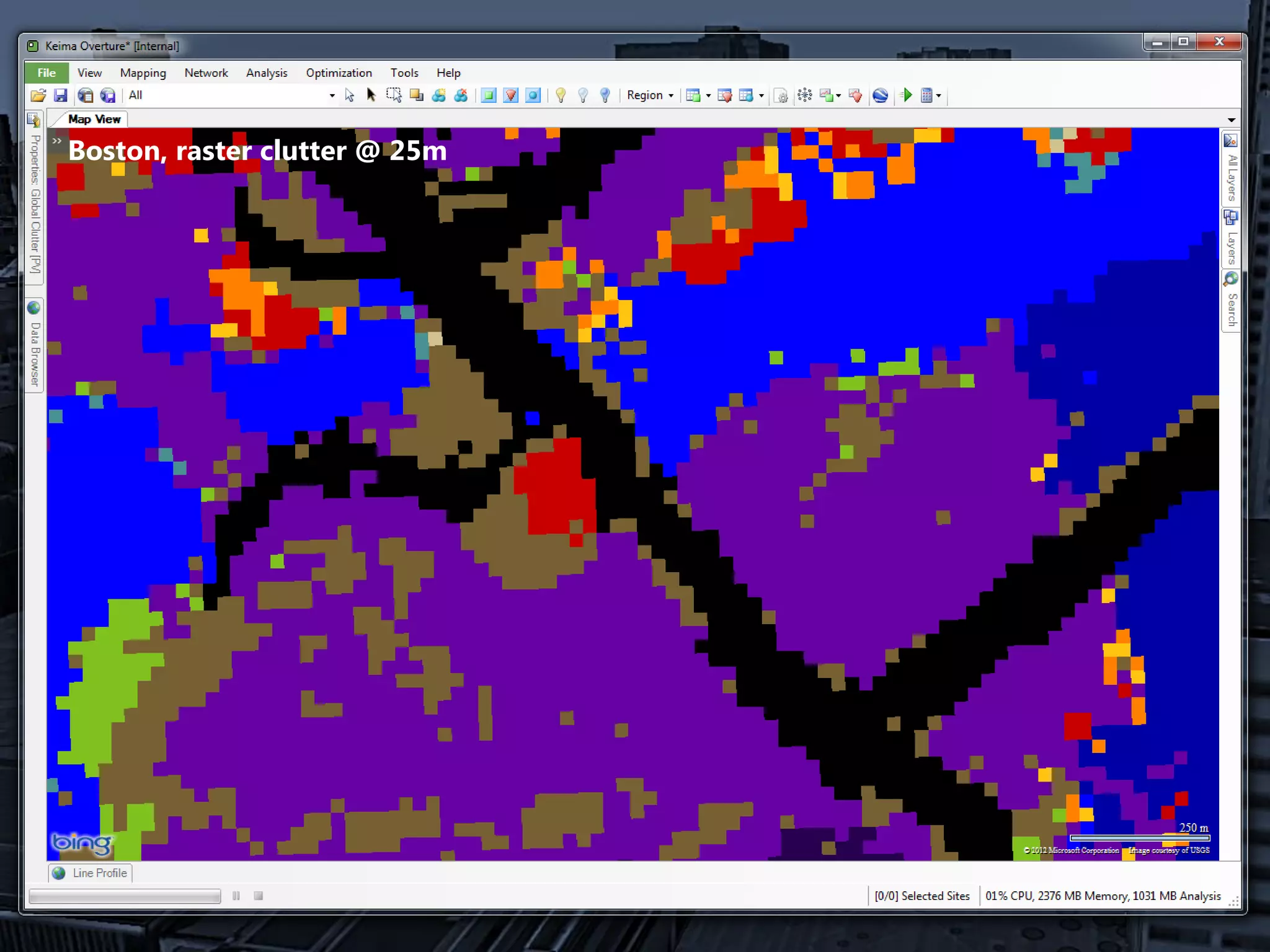 Boston, raster clutter @ 25m
 