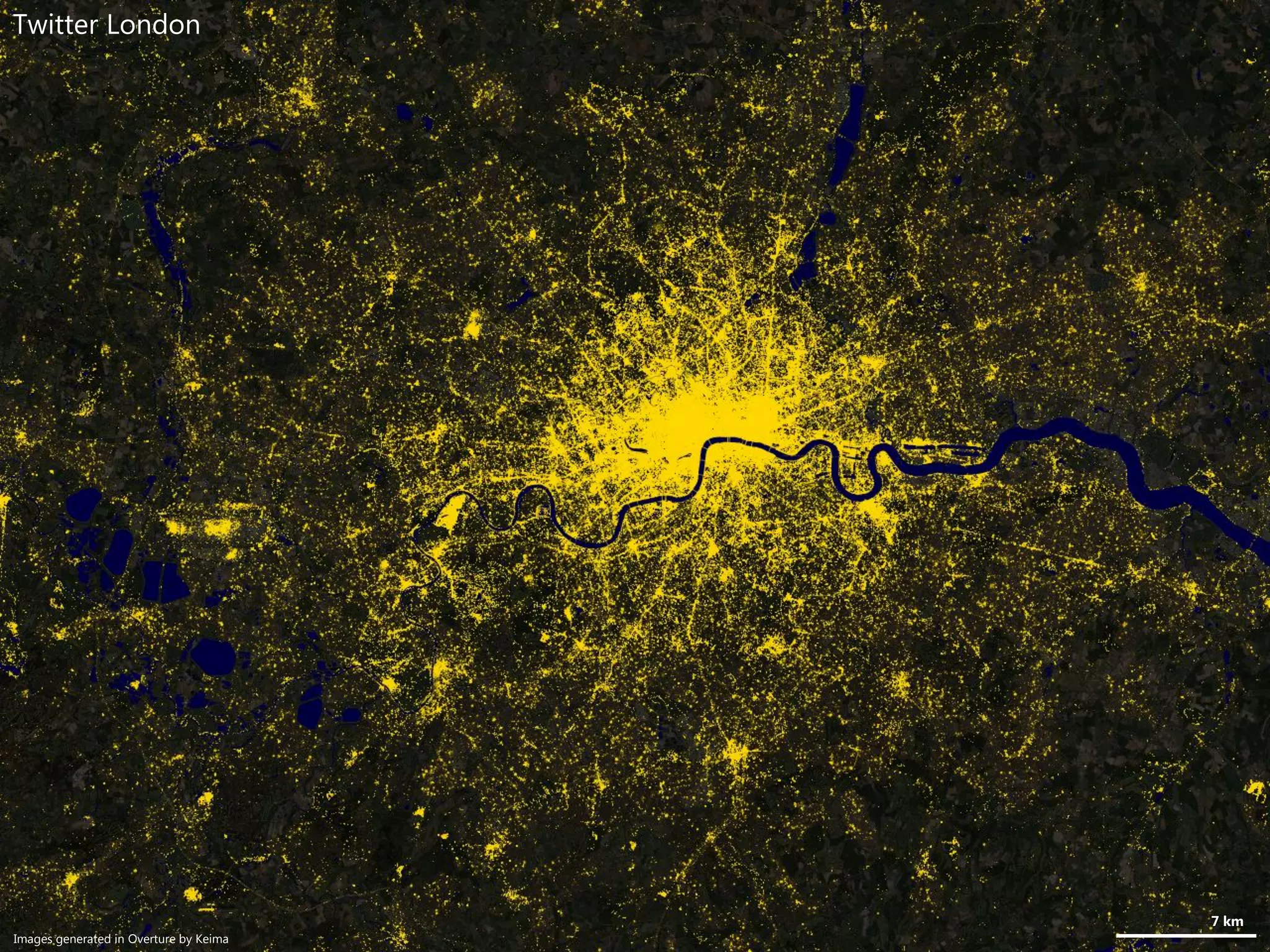 7 km
Images generated in Overture by Keima
Twitter London
 
