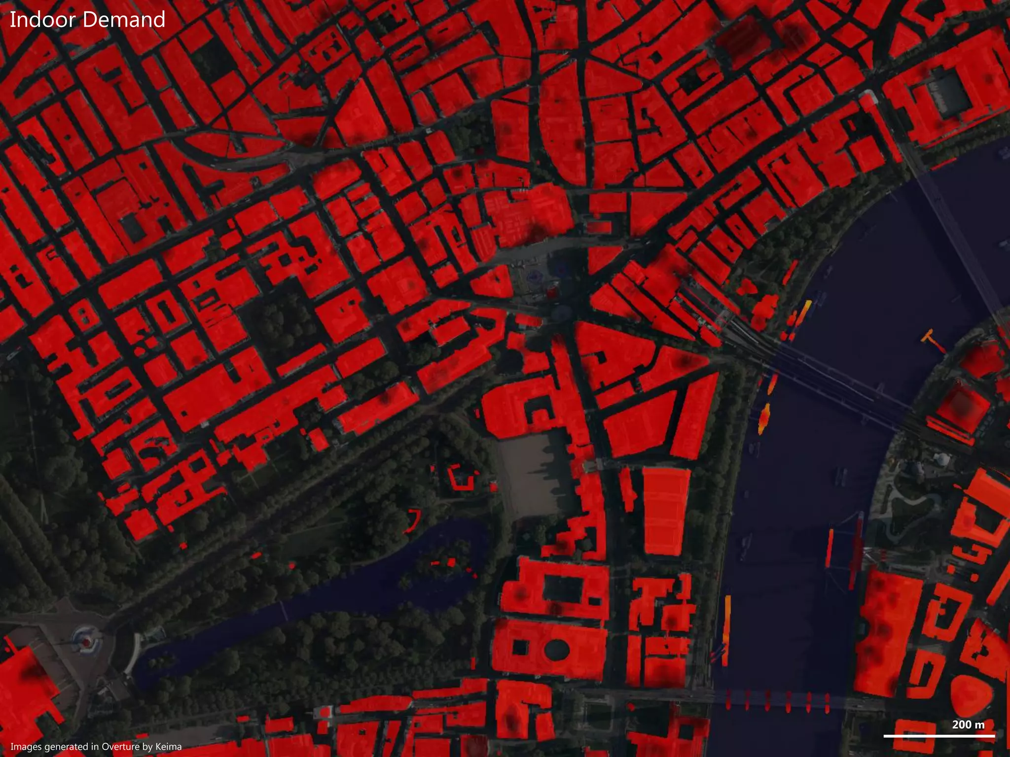 200 m
Indoor Demand
Images generated in Overture by Keima
 