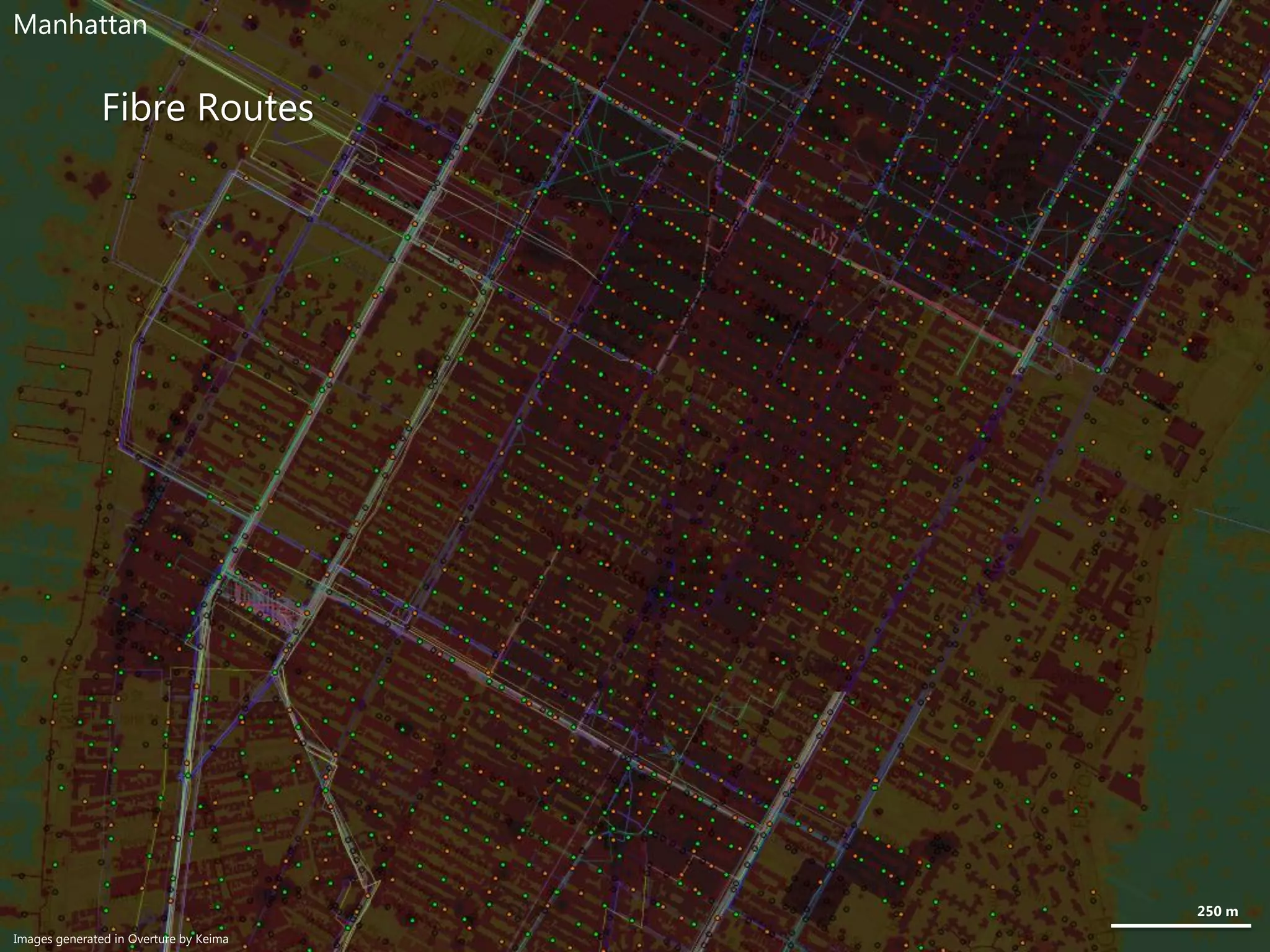 Fibre Routes
250 m
Manhattan
Images generated in Overture by Keima
 