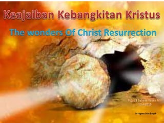 The wonders Of Christ Resurrection
 