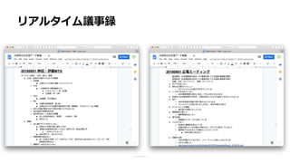 リアルタイム議事録
 