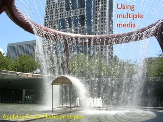 Using multiple media Applying Social Media principles 