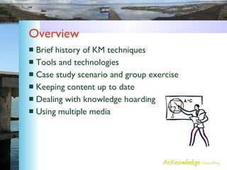 KM – Technology, tools, techniques | PPT