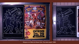 Dibujos en el Metro de Nueva York. Tiza sobre papel. 1982.
 