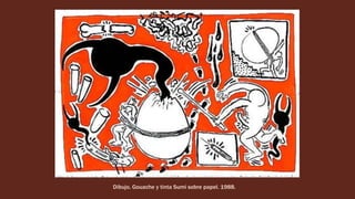 Dibujo. Gouache y tinta Sumi sobre papel. 1988.
 