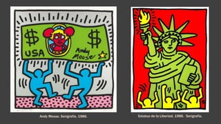 Estatua de la Libertad, 1986. Serigrafía.Andy Mouse. Serigrafía. 1986.
 