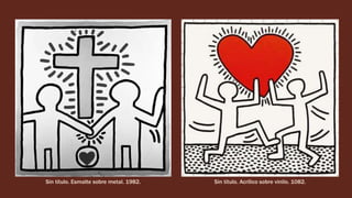 Sin título. Esmalte sobre metal. 1982. Sin título. Acrílico sobre vinilo. 1082.
 