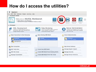 How do I access the utilities?
 