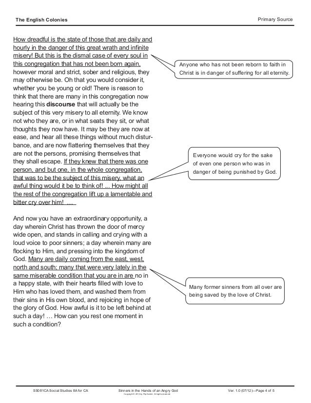 analysis of sinners in the hand An analysis of “sinners in the hands of an angry god” jonathan edwards’s sermons were preached during the period of great awakening, a time of religious revival. analysis of sinners in the hand An analysis of “sinners in the hands of an angry god” jonathan edwards’s sermons were preached during the period of great awakening, a time of religious revival.