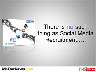 There is  no  such thing as Social Media Recruitment….. 