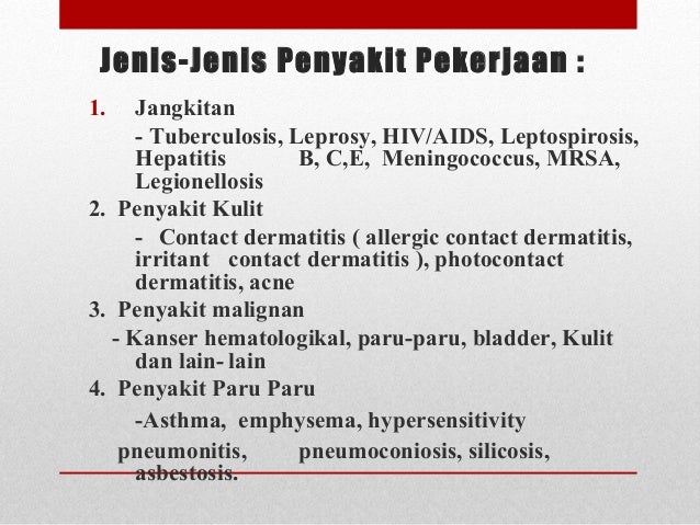 KEJADIAN KEMALANGAN & PENYAKIT PEKERJAAN