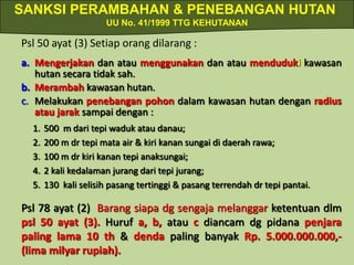 MENGAPA TIPIHUT MENJADI ISU UTAMA ?ASPEK EKONOMIKehilanganDevisaHargakayurendahRestrukturisasiIndustriKehutanantidakterbangunASPEK EKOLOGIDegragasihutandanmemperluaslahankritisKualitasekosistemturundankehilangankeanekaragamanhayatiMenyebabkanbanjir, kebakaranhutan, longsordangersangASPEK SOSIAL DAN BUDAYAMerubahnilai-nilaisosial (konsumtif, skeptis, anarkis, dll)Kepedulianmasyarakatpadafungsihutanrendah (Economy oriented)KearifanmasyarakatlokalhilangKesenjangansosialKehilanganketertarikanpadaalamdanlingkungan