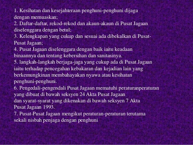 Akta pusat jagaan 1993 (AKTA 506)
