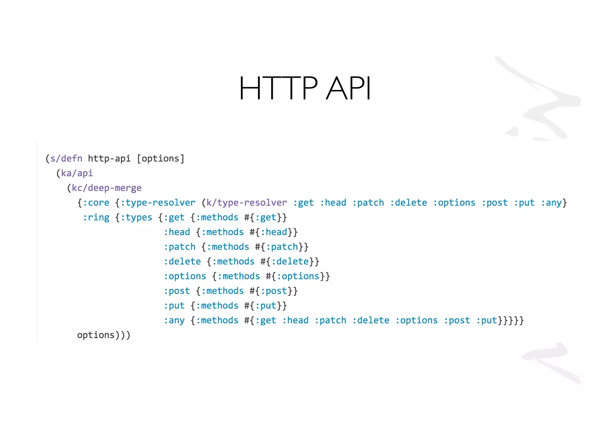 HTTP API
 