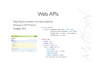 ClojuTRE2015: Kekkonen - making your Clojure web APIs more awesome
