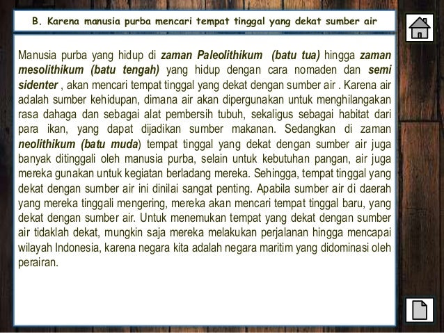 Persebaran Manusia Purba ke Wilayah Indonesia dan Luar 